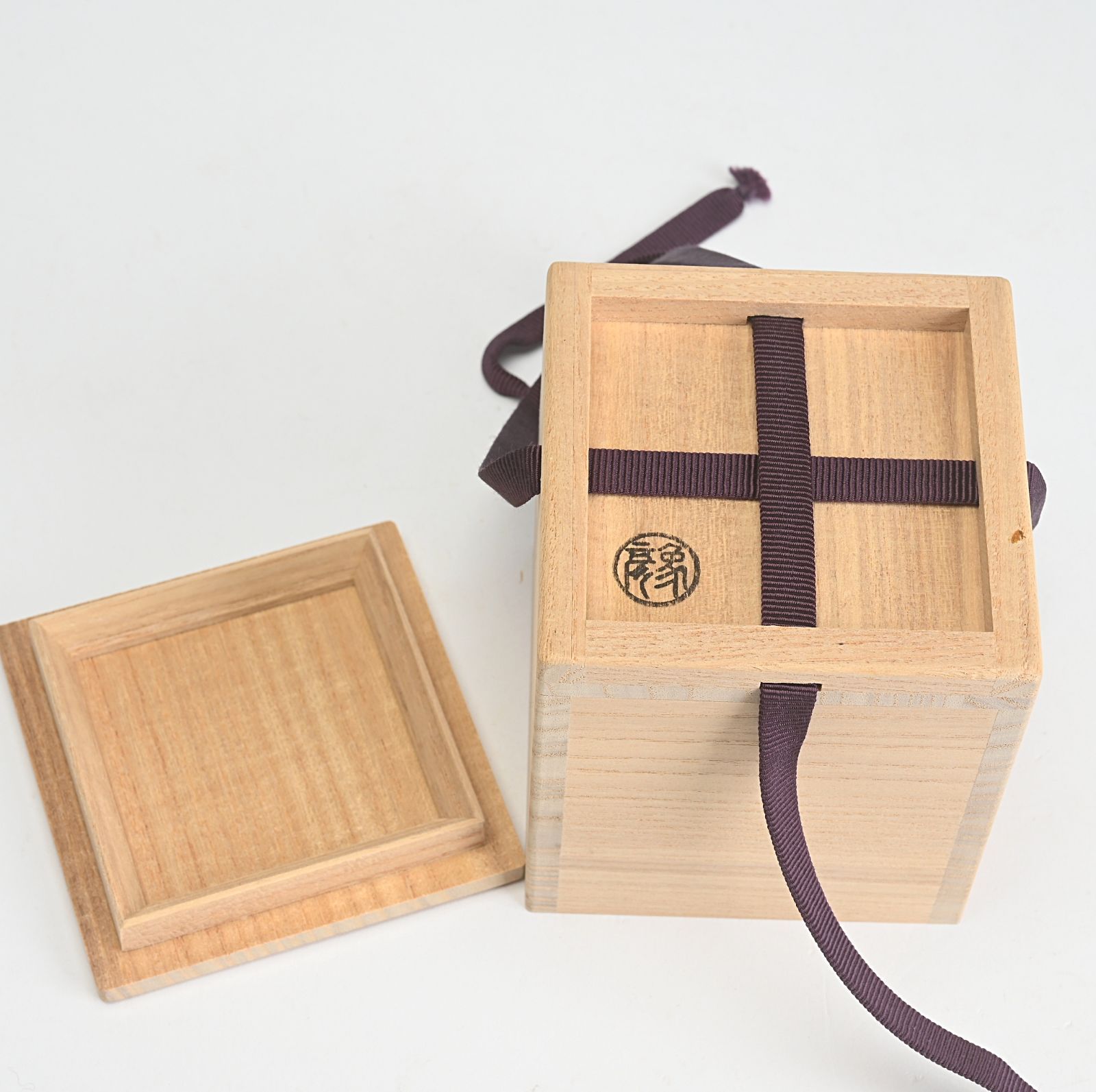 茶道具 平安 雄斎造 黒塗青海波文金蒔絵 炉縁 共箱