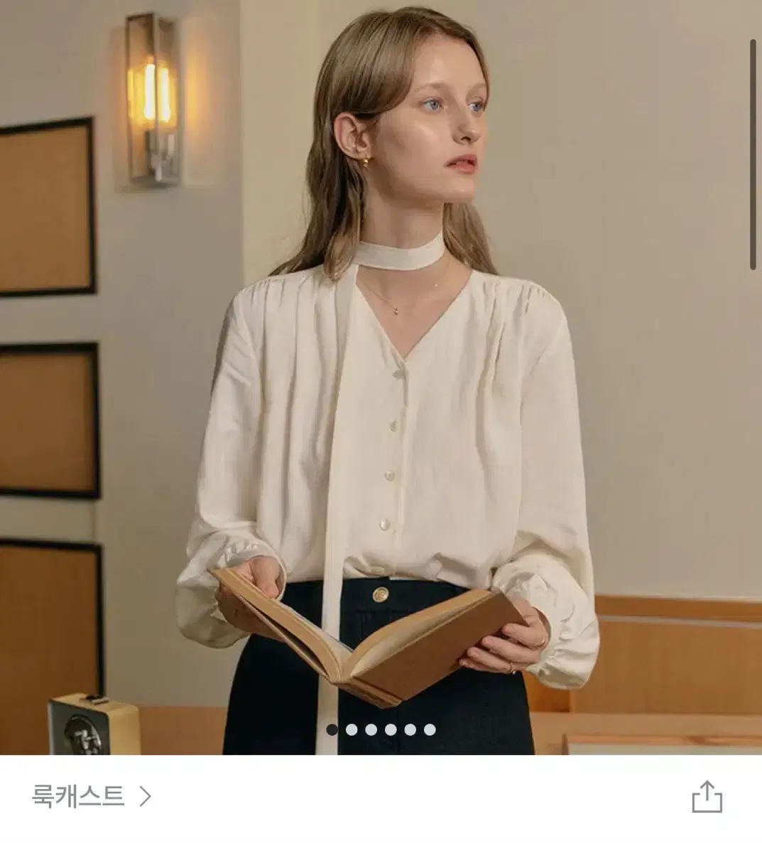 LOOKAST ルッケスト ネクタイブラウス
