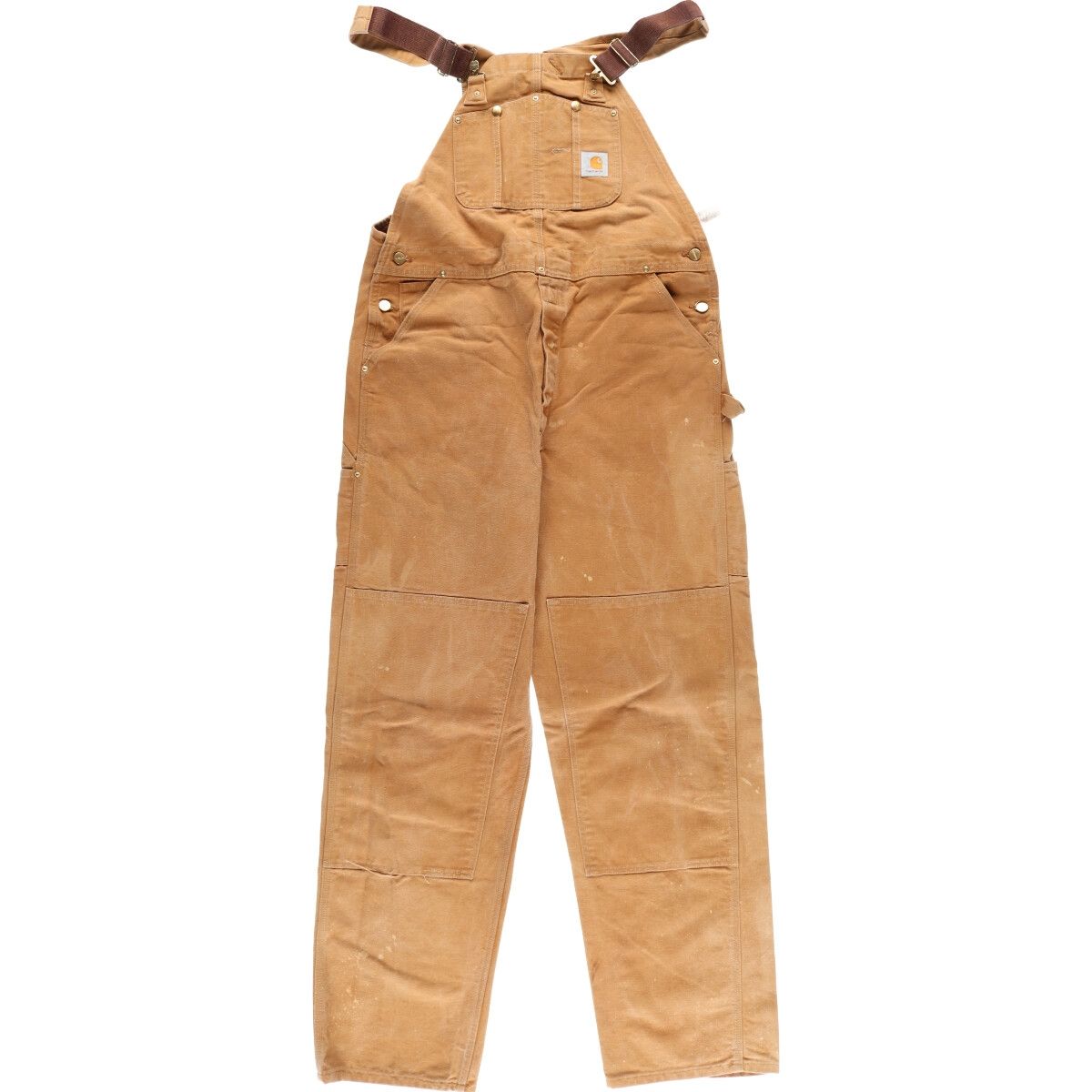 80年代 カーハート Carhartt ダブルニー ダック地 オーバーオール USA