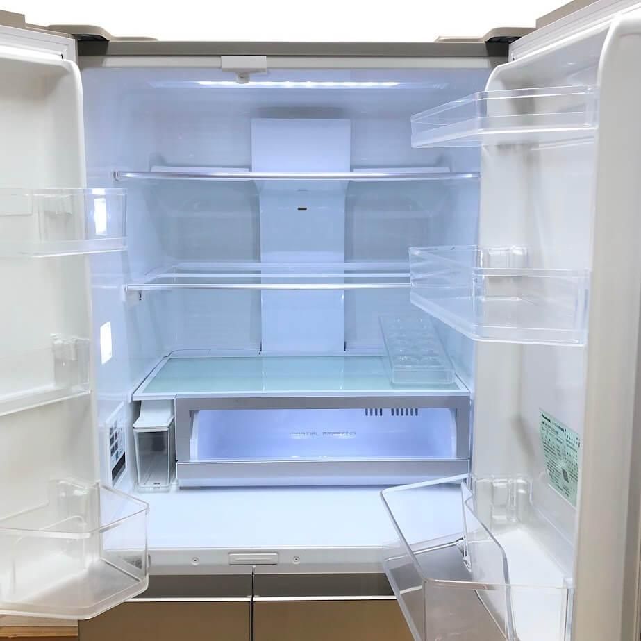 ss8008 【中古】 パナソニック 冷蔵庫 NR-SPF457X-N 450L 6ドア サテン