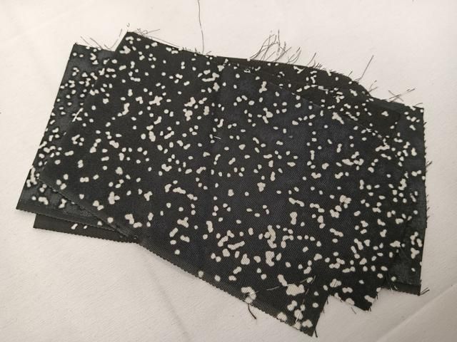 平和屋着物＃道行コート 作家・坂井洋 たたき染め 黒地 反端付き 正絹