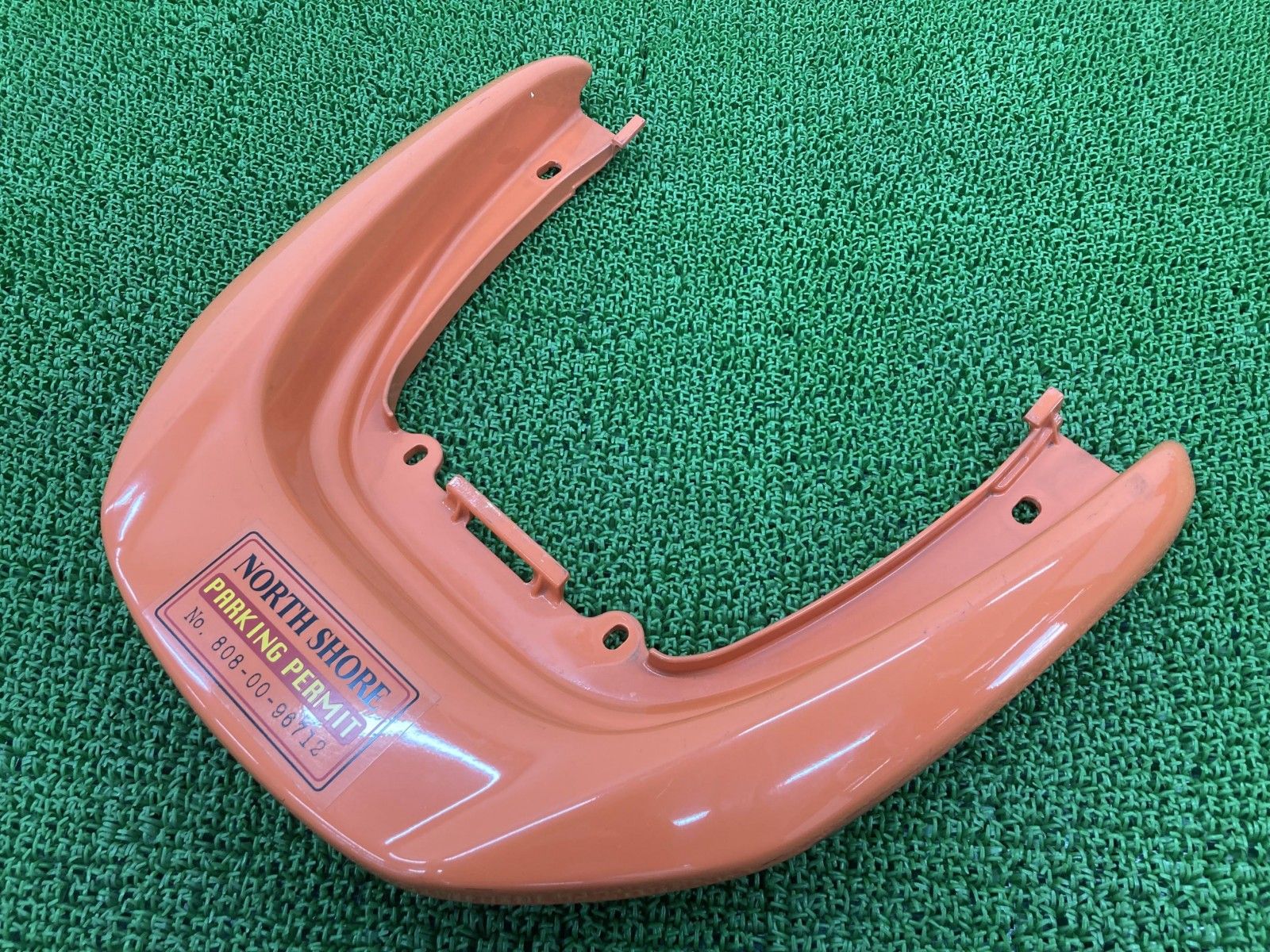マジェスティ グラブバー オレンジ ヤマハ 純正 バイク 部品 SG03J リアスポイラー コケキズ無し 品薄 希少品 車検 Genuine 【中古】 19