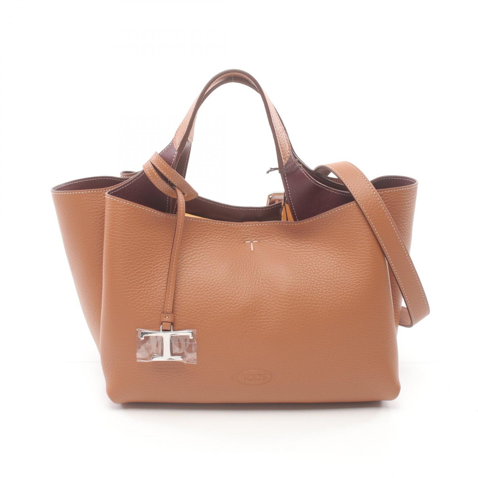 トッズ TOD S トートバッグ XBWAPAFL100QRI9P13 ブラウン レザー レザーミニバッグ レディース