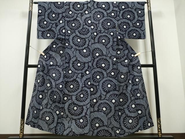 平和屋着物∴夏物 浴衣 有松鳴海絞り 番傘 綿 CAAY4484ng