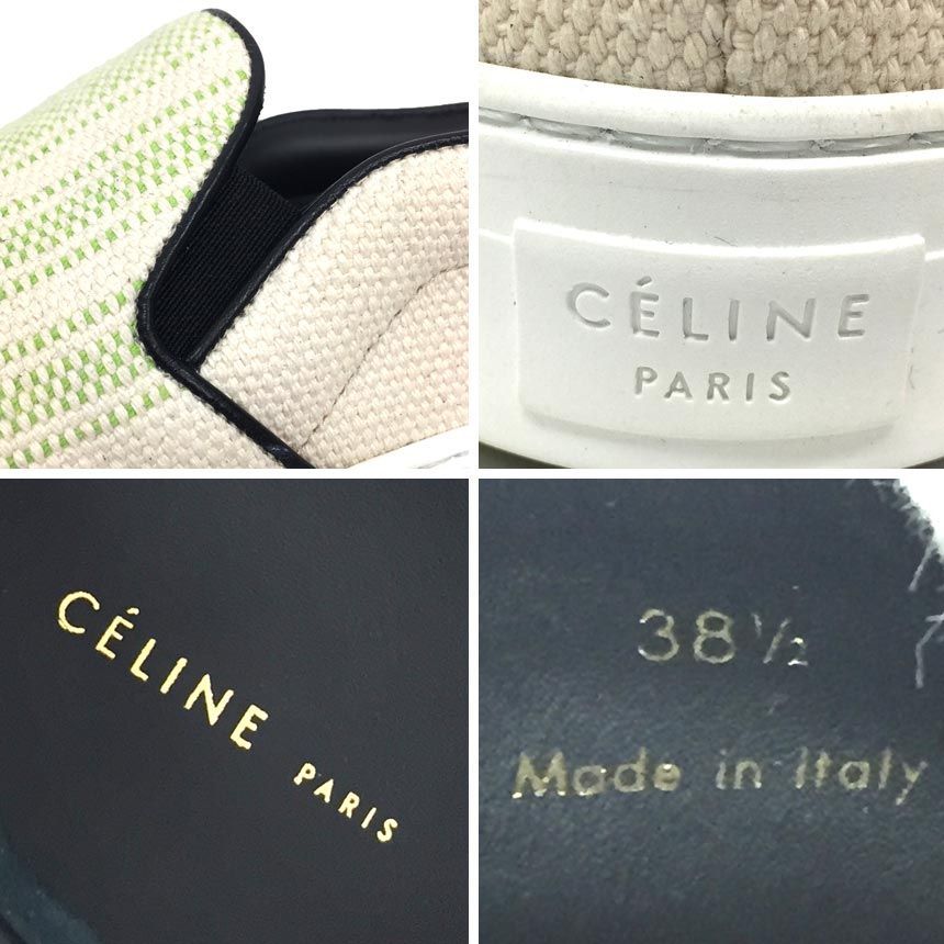 CELINE セリーヌ スリッポンシューズ スニーカー 靴 38 1/2サイズ 