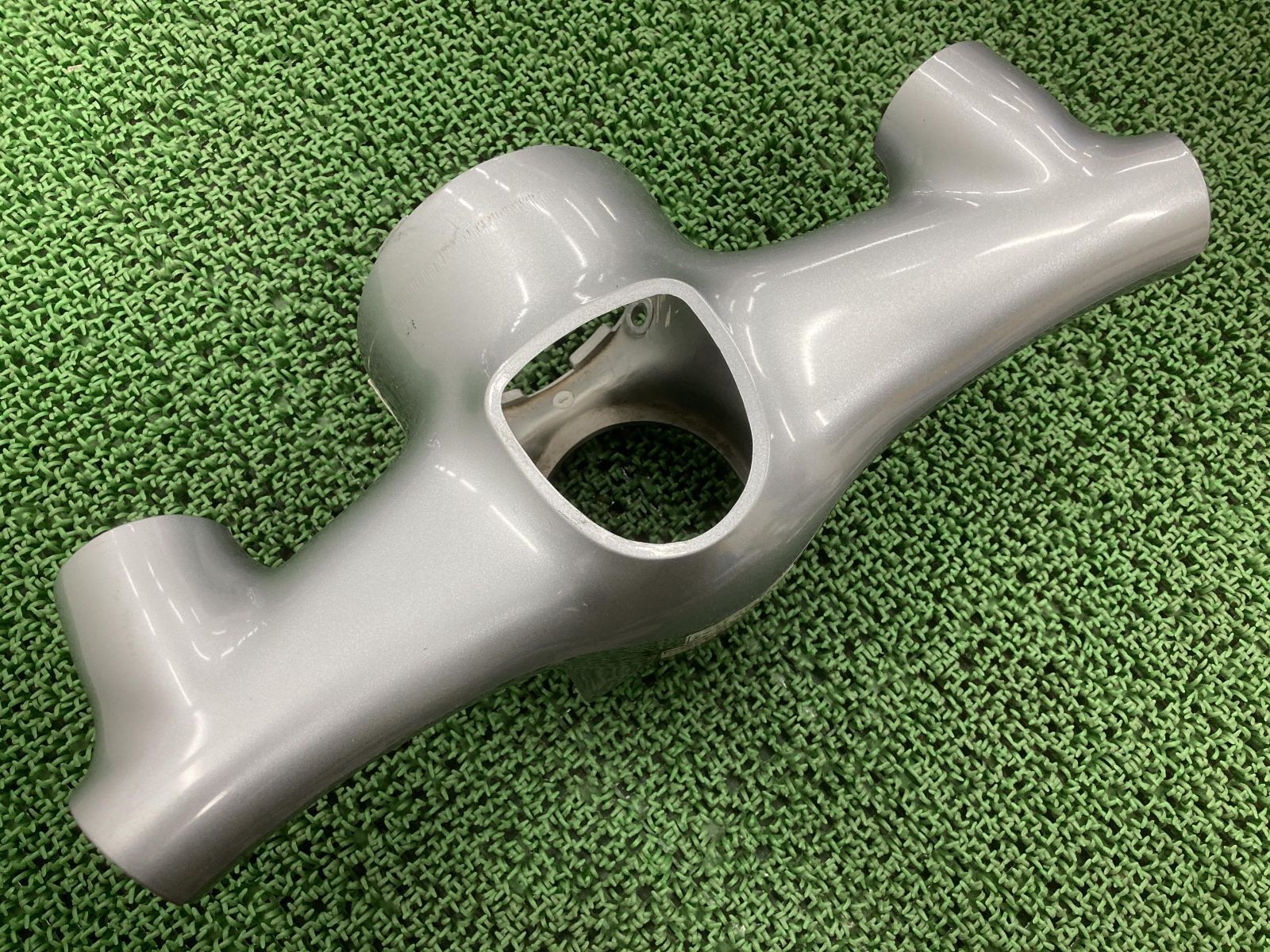 リトルカブ ハンドルカバー 上下 銀 GCN ホンダ 純正 中古 バイク 部品