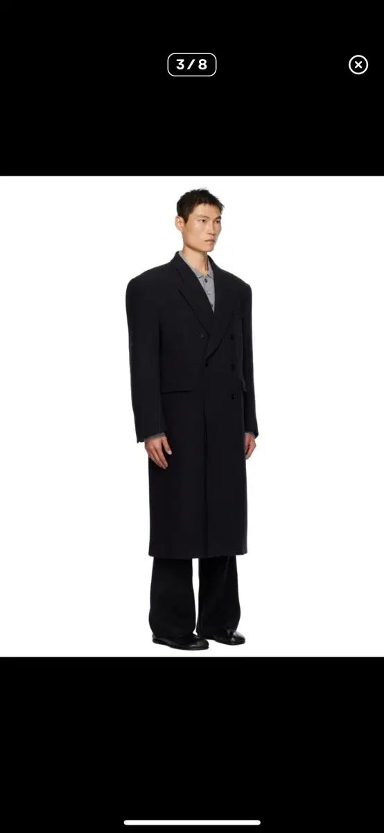 レクト RECTO 21FW ダブル ブレステッド コート L