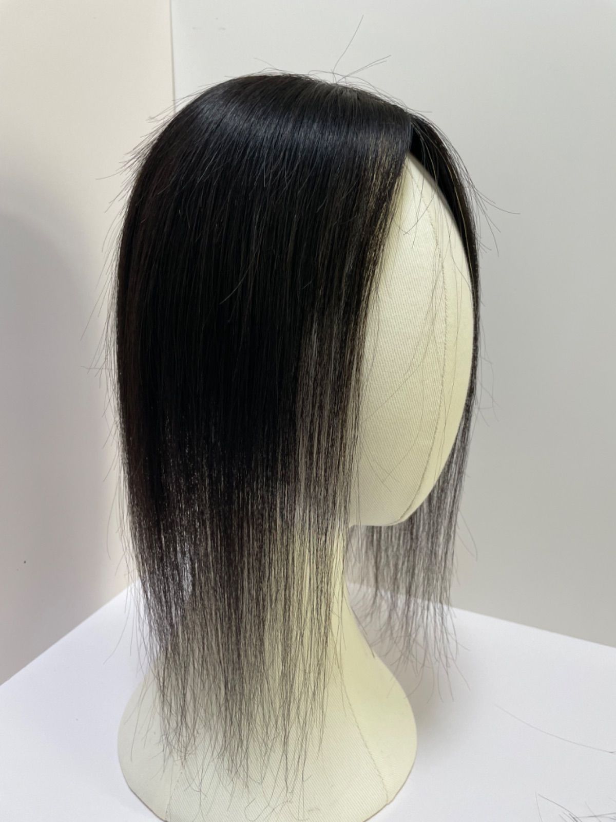 部分ウィッグヘアピース頭頂部ウィッグ前髪ウィッグ総手植え引き抜き製法つむじ隠しボリュームアップI型つむじ