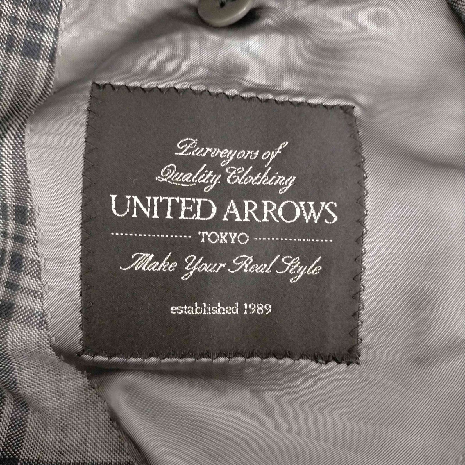 ユナイテッドアローズ UNITED ARROWS チェック柄 ウールテーラードジャケット メンズ 44 - メルカリ