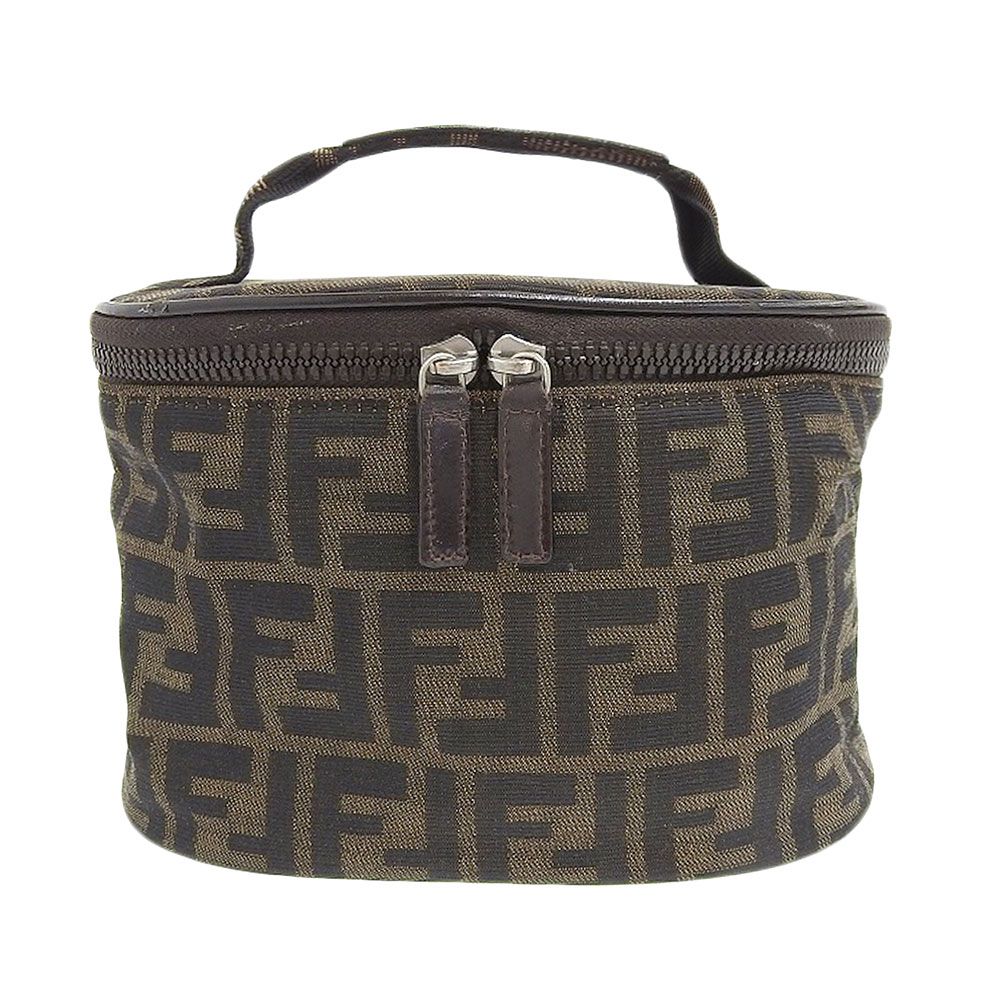 本物保証】 フェンディ FENDI ズッカ柄FF柄 バニティバッグ