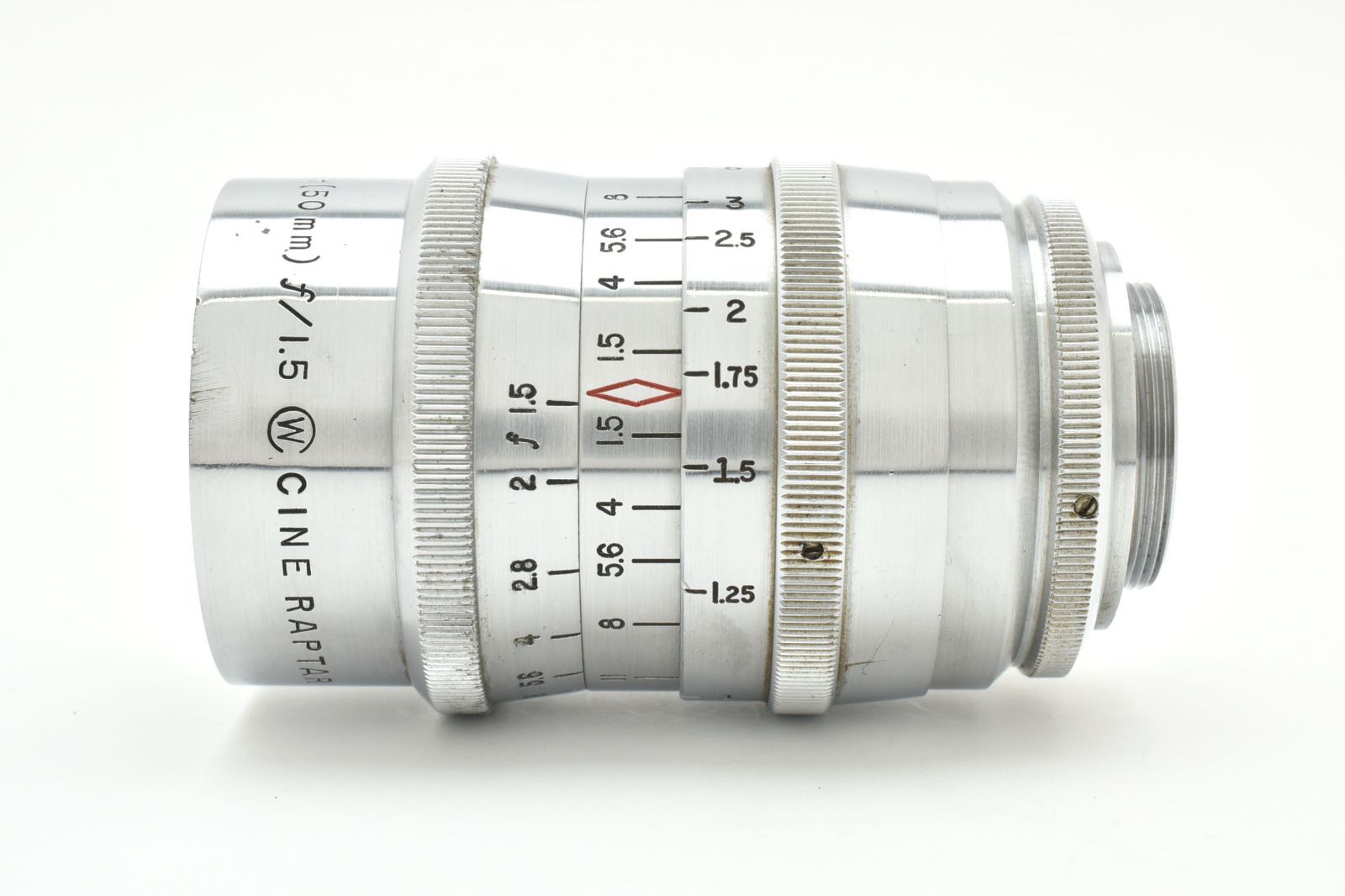 ★極上品★WOLLENSAK CINE RAPTAR 1INCH(25mm) F1.9 Cマウント★1877 Wollensak（ウォーレンサック）Cine-Raptar 2inch⁄F1.5｜オールド