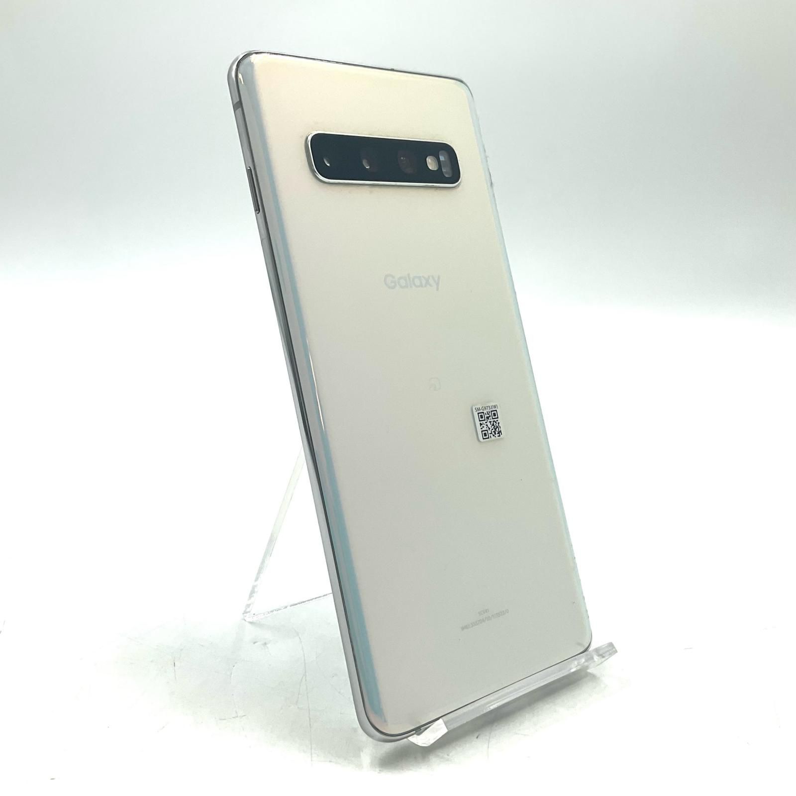 美品 SCV41 Galaxy S10 プリズムホワイト スマホ 本体 白ロム 中古 あすつく 土日祝発送OK SIMロック解除済み 超美品 SCV41 Galaxy S10 プリズムホワイト M444