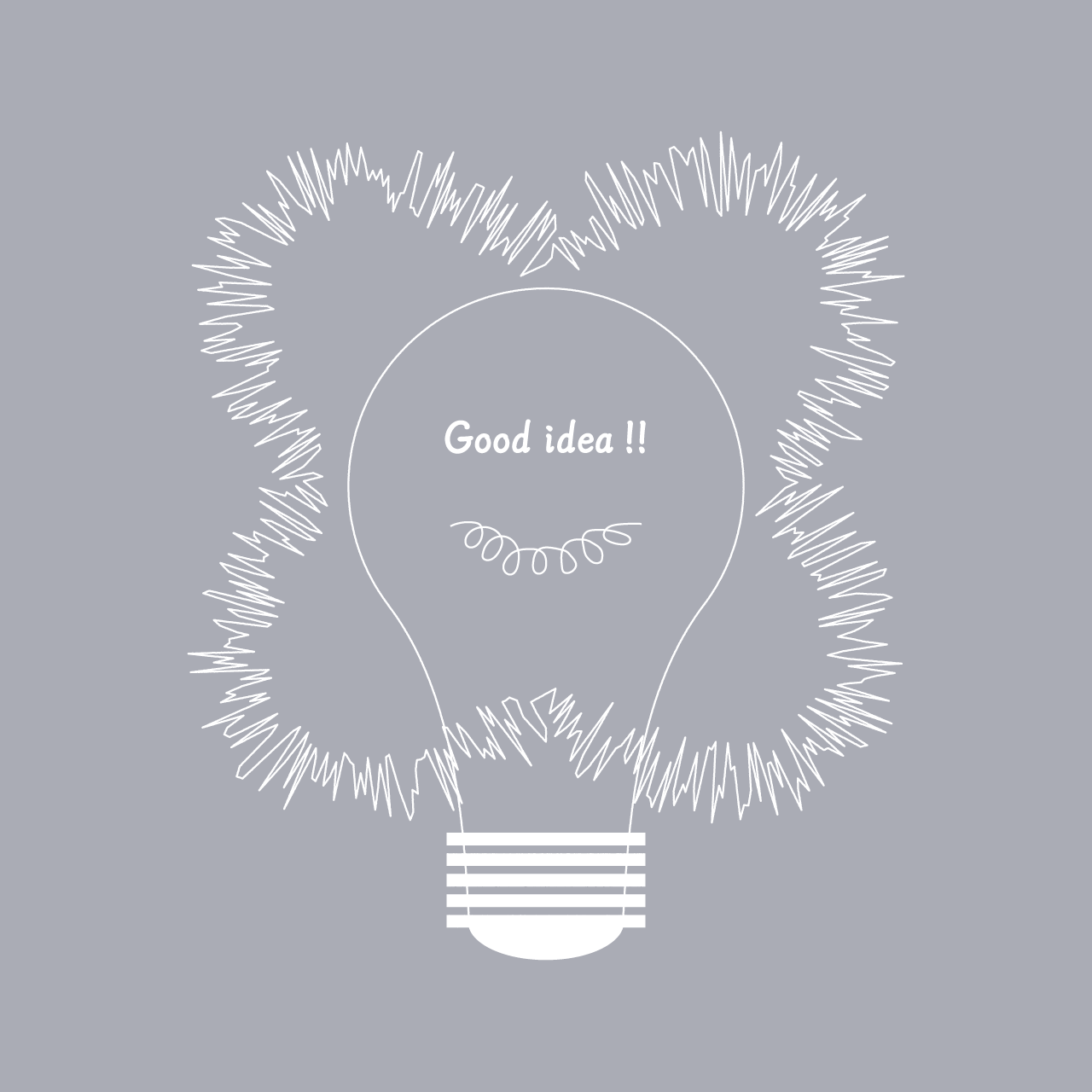 グラフィックスウェット　Good idea Black -Sweat-