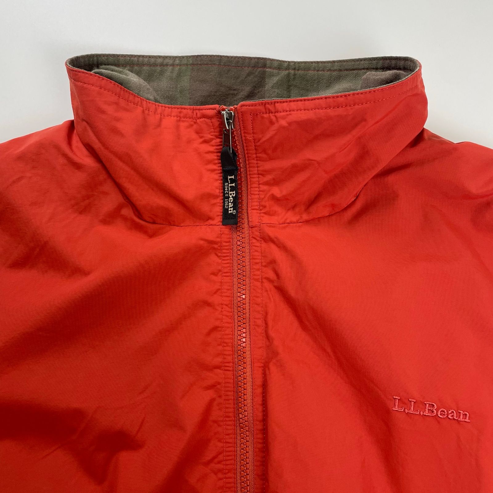 L.L. Bean エルエルビーン / ウォームアップジャケット チェック裏地