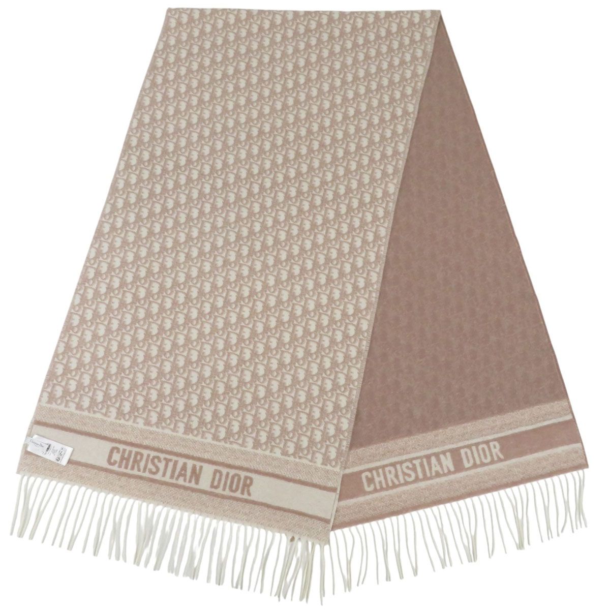 ディオール オブリーク ロゴ カシミヤ マフラー ユニセックス ピンク Dior アパレル 小物