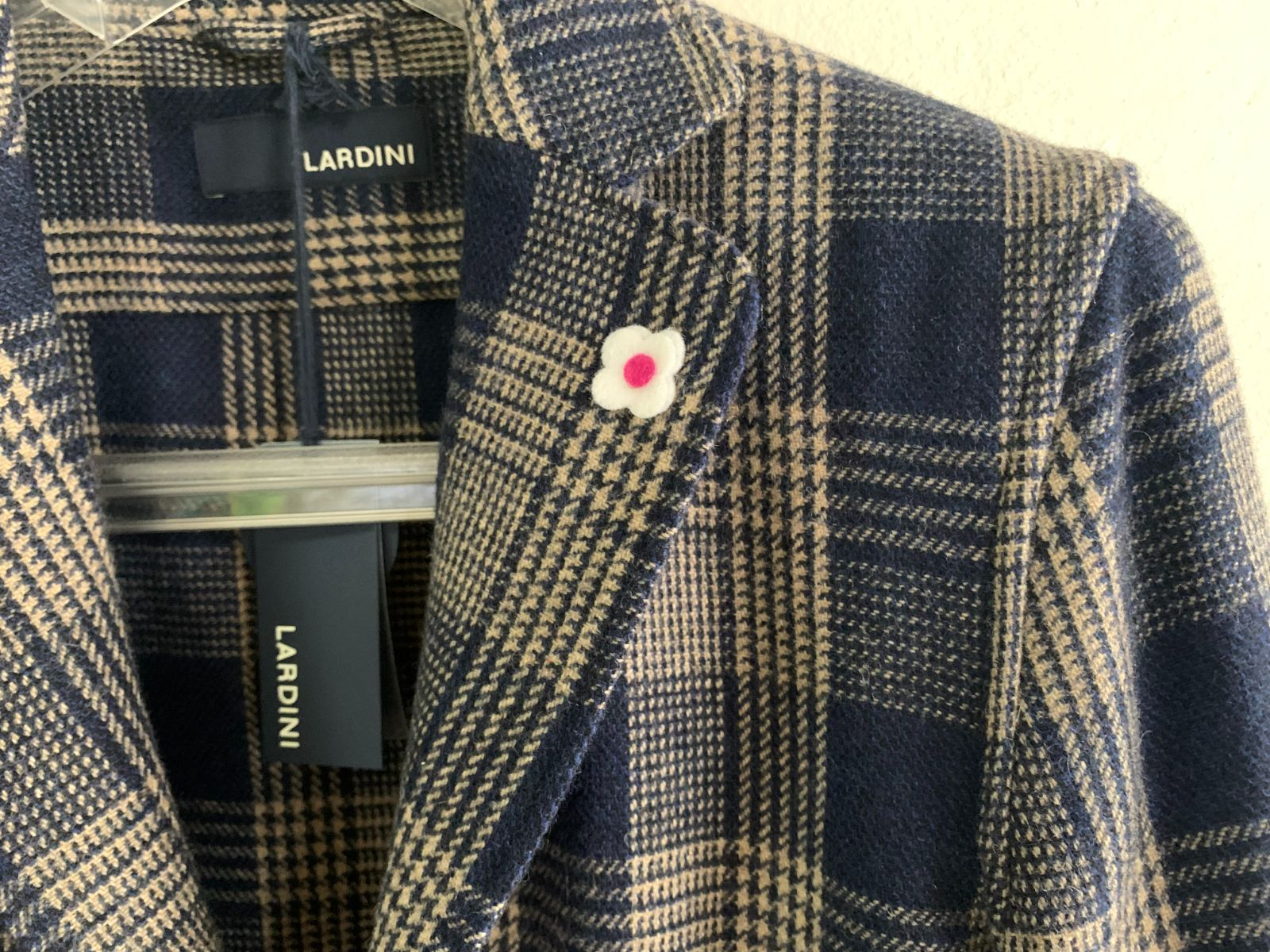 LARDINI ラルディーニ チェック柄 テーラードジャケット