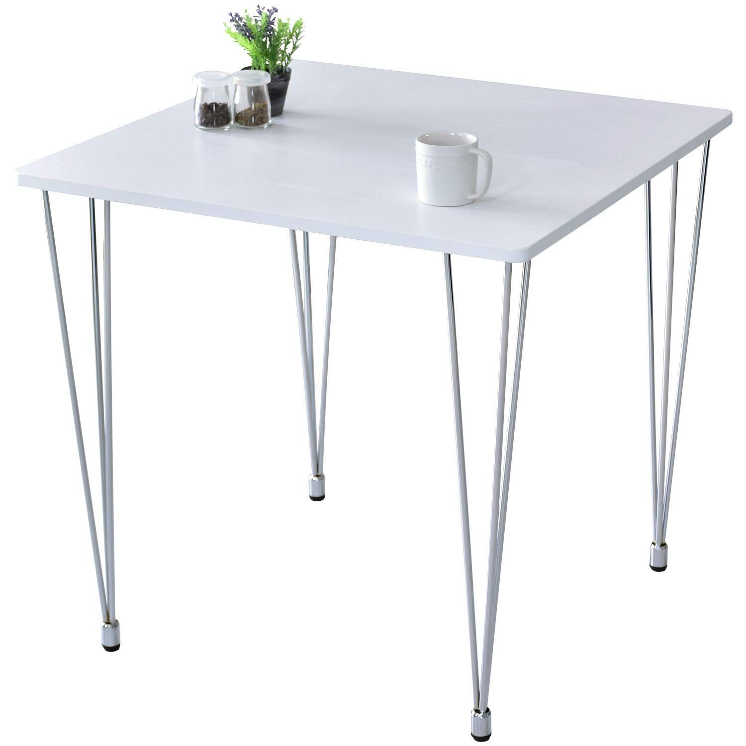 【在庫セール】ドリス ダイニングテーブル 2人用 おしゃれ 正方形 幅75cm 食卓テーブル DORIS table dining table ハイテーブル 子 アニエス75 ホワイト【15036】