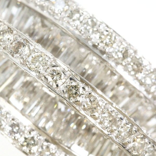 PT900 リング ring 指輪 14号 ダイヤ カード鑑別書 総重量約10.9g