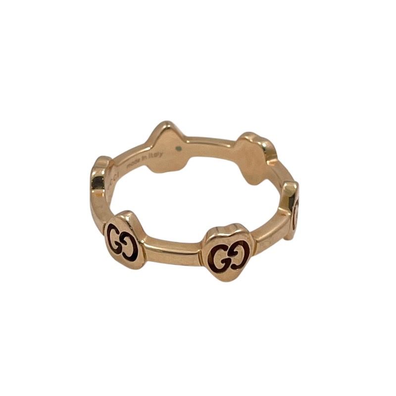 Gucci アイコンリング　750 サイズ9 Gucci Icon Logo 9mm Wide Band 18K 750 White Gold GG Ring