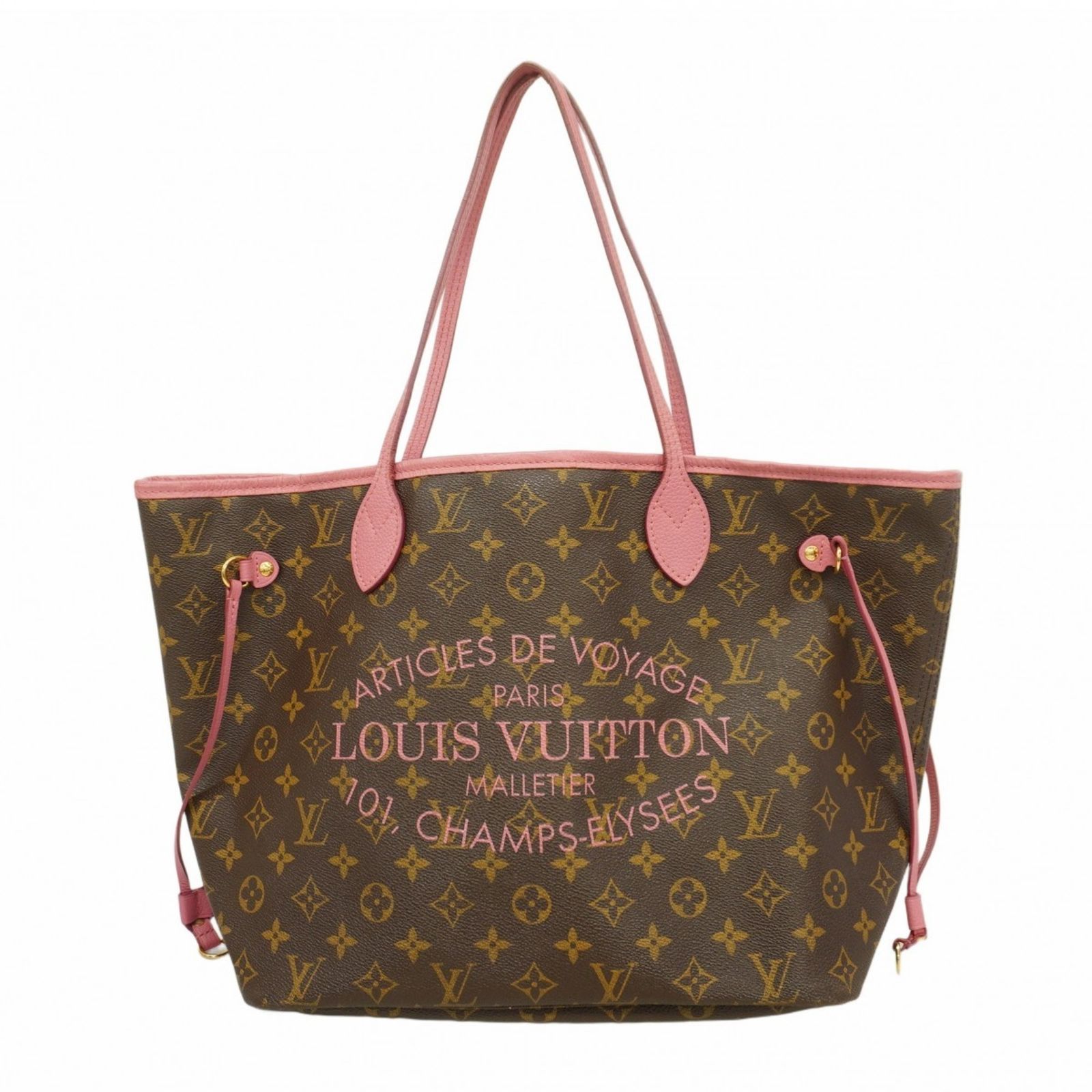 ルイ ヴィトン Louis Vuitton ルイ ヴィトン トートバッグ モノグラム イカットフラワー ネヴァーフルMM M40939 ブラウン ローズヴェルールレディース