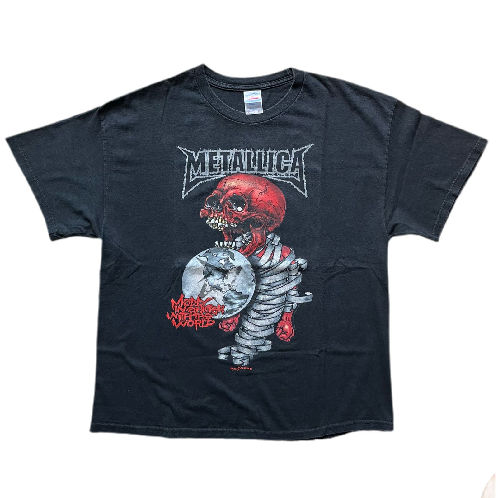 00s メタリカ 2004 Tシャツ パスヘッド METALLICA PUSHEAD MADLY IN 
