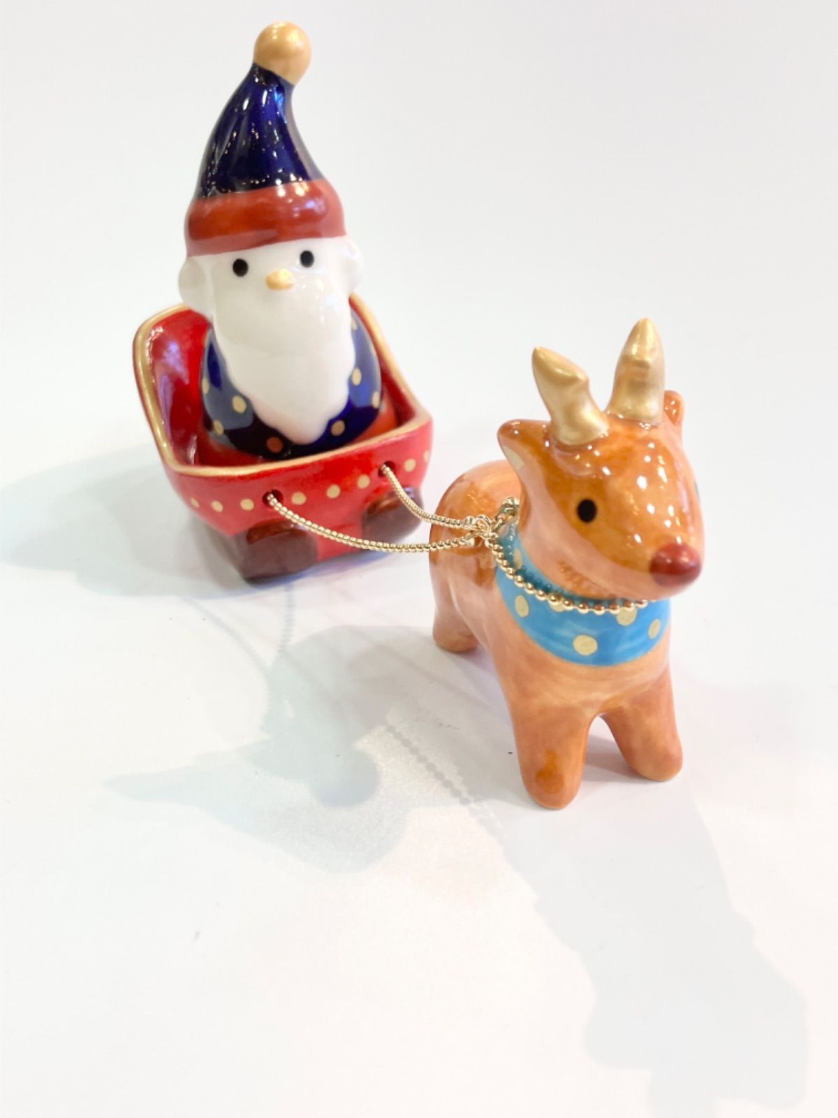 新品・5点セット】江戸城御用窯 幸兵衛窯 クリスマス置物 5点フル