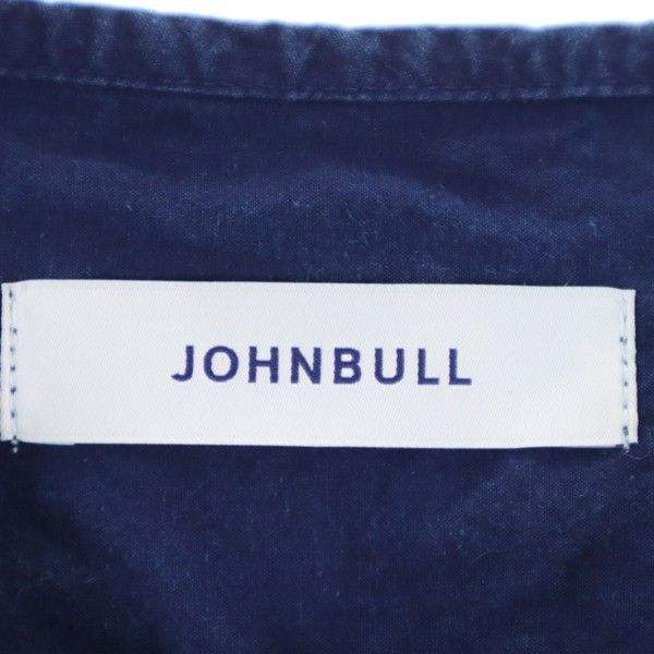 未使用 ジョンブル 長袖 ハーフジップ シャツ S 紺 Johnbull オーバーダイイング プルオーバー メンズ 未使用 ジョンブル プルオーバー シャツ S 紺 Johnbull オーバー