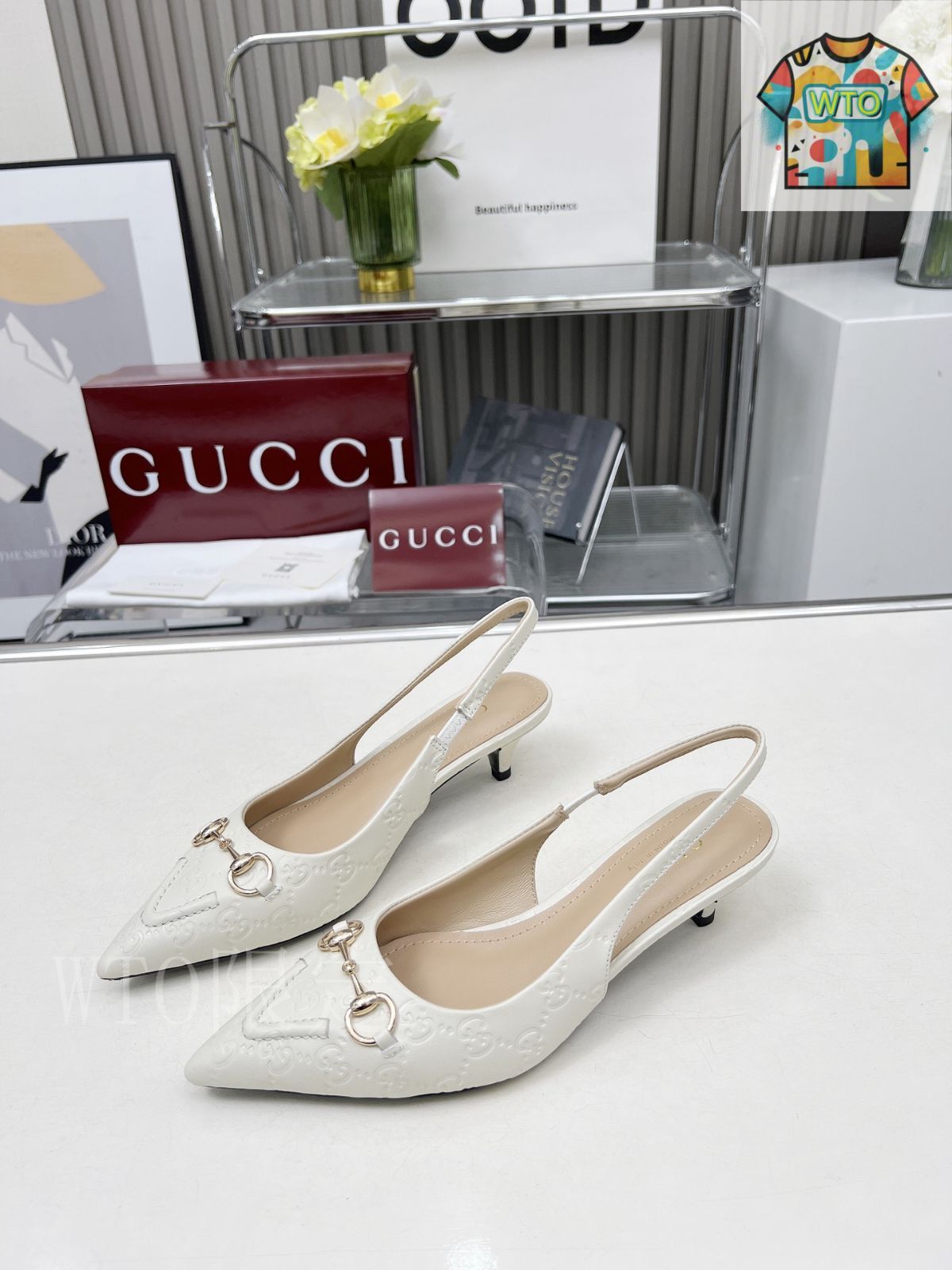 GUCCI ヒール GUCCI/グッチ】 101 0199 厚底ヒール ストラップ パンプス