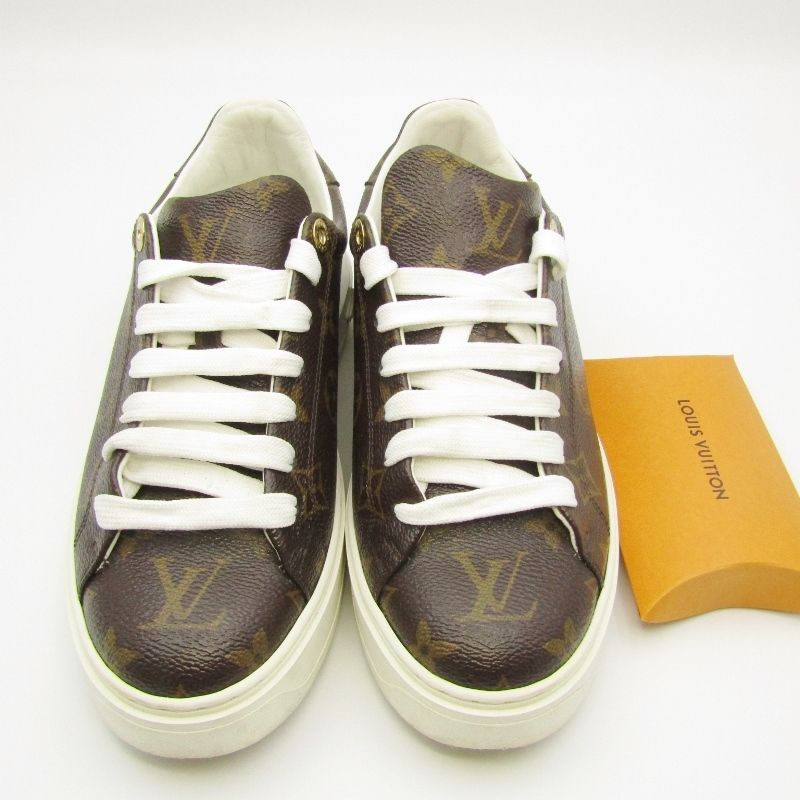 美品 Louis Vuitton ルイヴィトン 37 Time Out Trainers 1A8FJO タイム