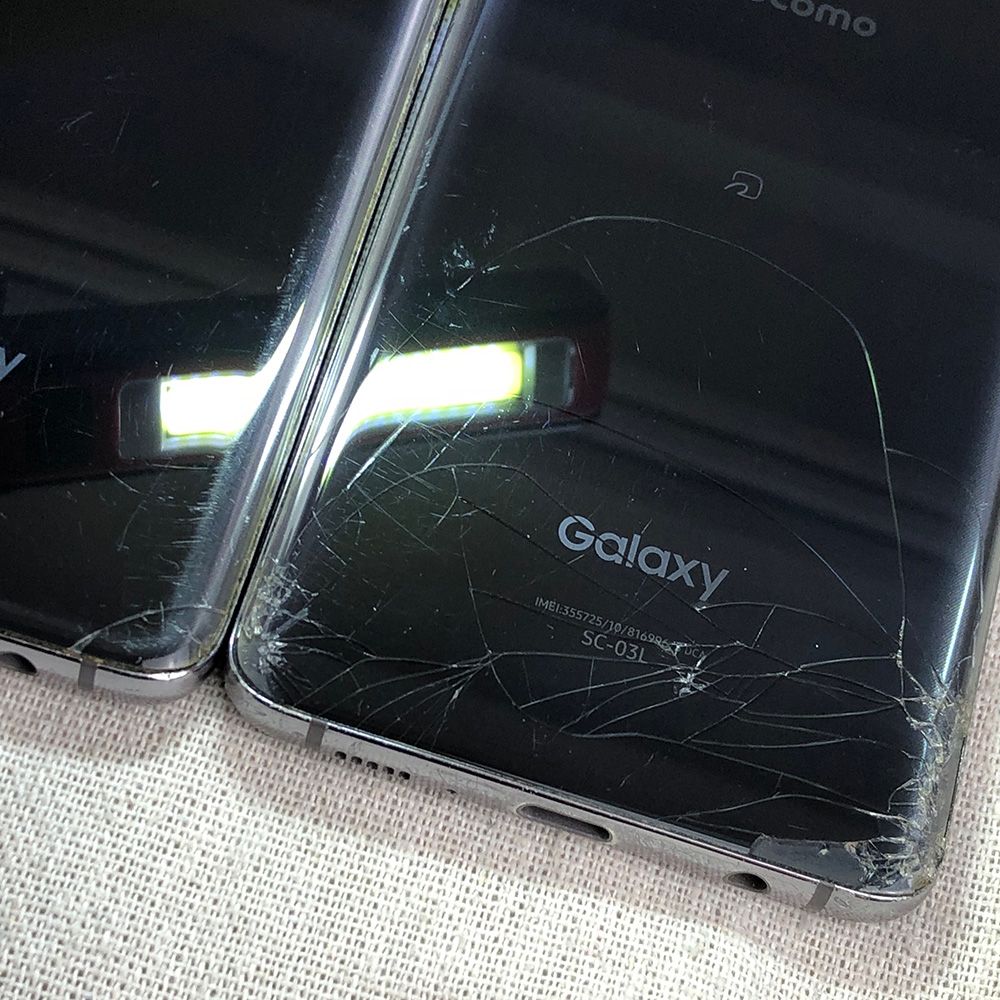 SAMSUNG - SIMロック解除済 SC-03L galaxy s10 画面割れジャンク ムスビー｜【ジャンク】Galaxy S10 SC-03L プリズムブルー 利用