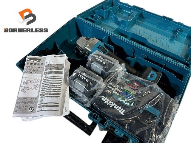 ♥品 makita マキタ 40Vmax 100mm 充電式ディスクグラインダー GA017GRMX バッテリ2個 4.0Ah 充電器 ケース付