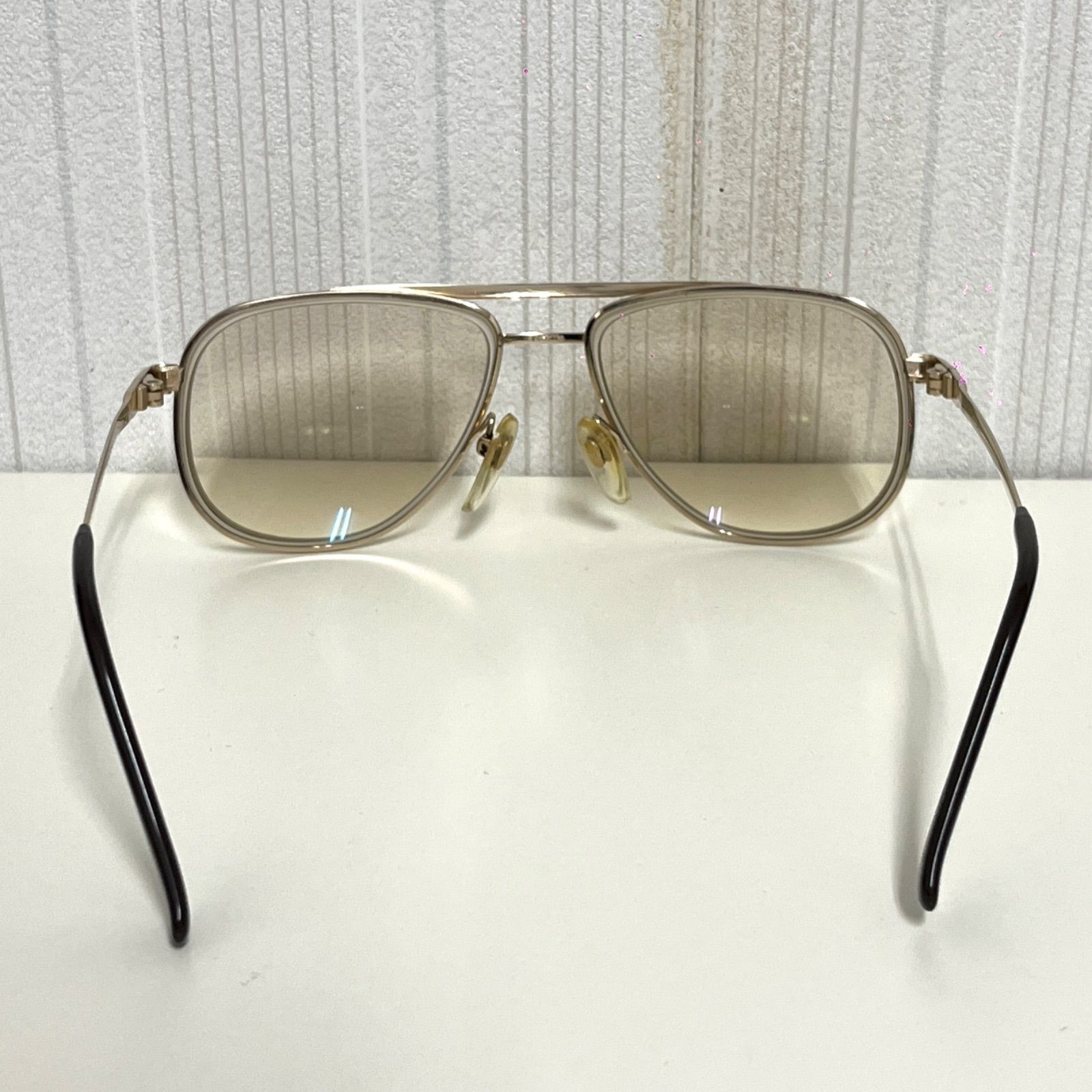 HOYA 金メッキ GP 眼鏡 フレーム XX21TA Ti-P メガネ ホーヤ レトロ 