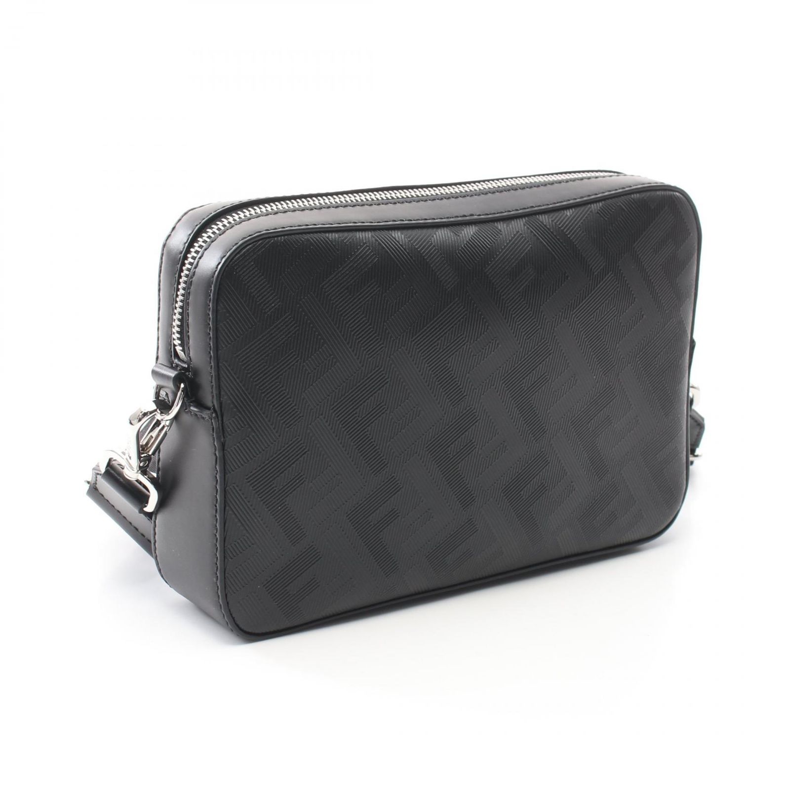 美品✨フェンディ ズッカ柄 ダイアゴナル ショルダーバック ブラック フェンディ FENDI ショルダーバッグ ダイアゴナル カメラケース ズッカ