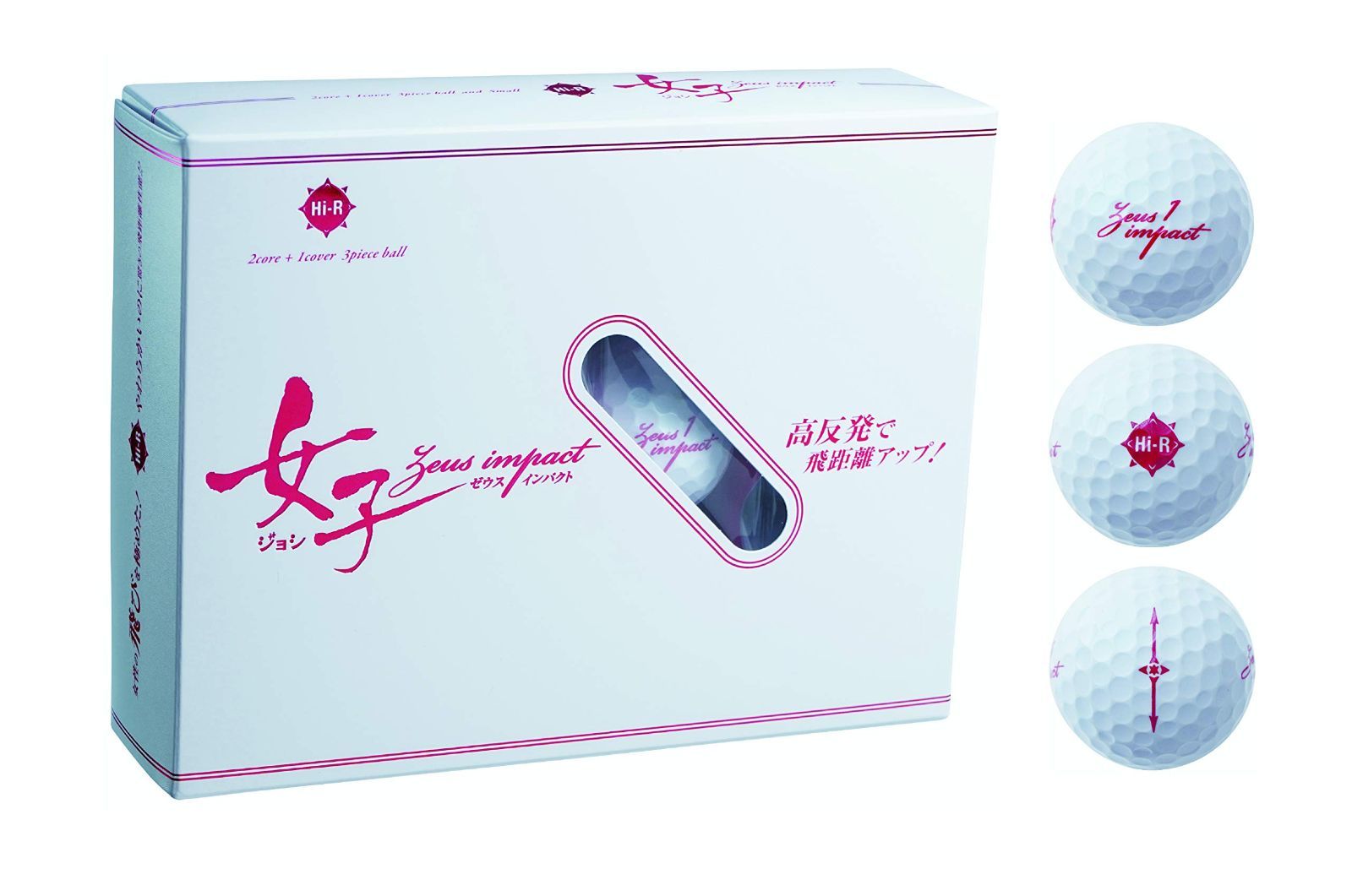 【人気商品】ゴルフボール ゼウスインパクト キャスコ(Kasco) Zeusimpact女子2 レディース 高反発