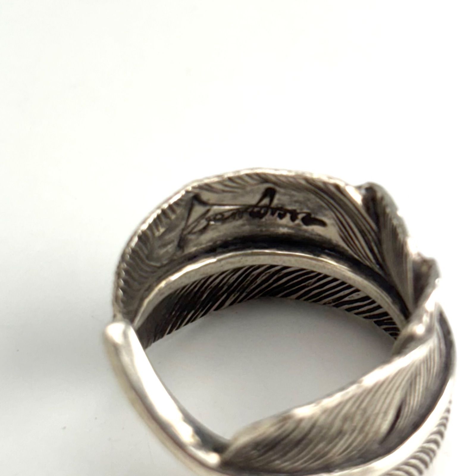 美品 kenshiro 和彫りフェザーリング 14号 ケンシロウ 指輪 □ - メルカリ