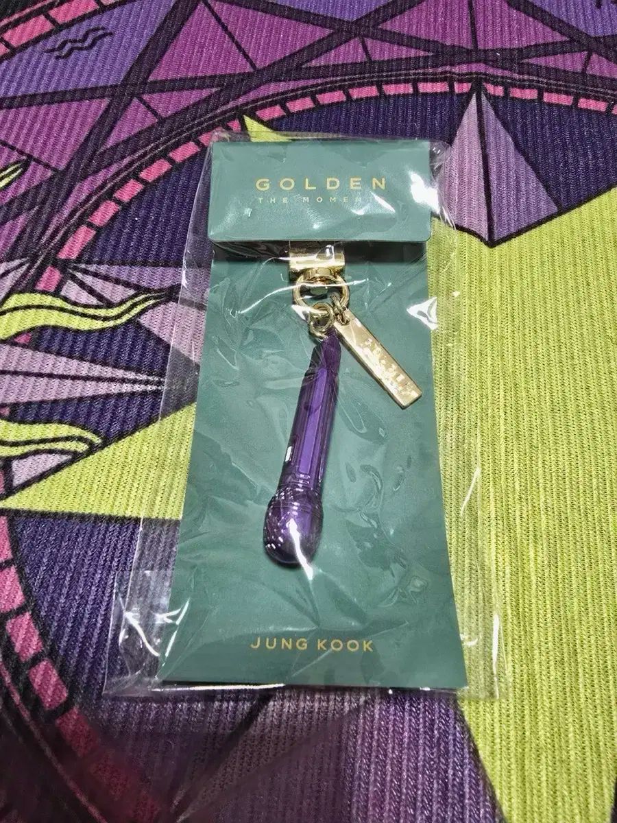 ジョングク JUNGKOOK JK グク ゴールデン G en 展示会 紫の キーリング