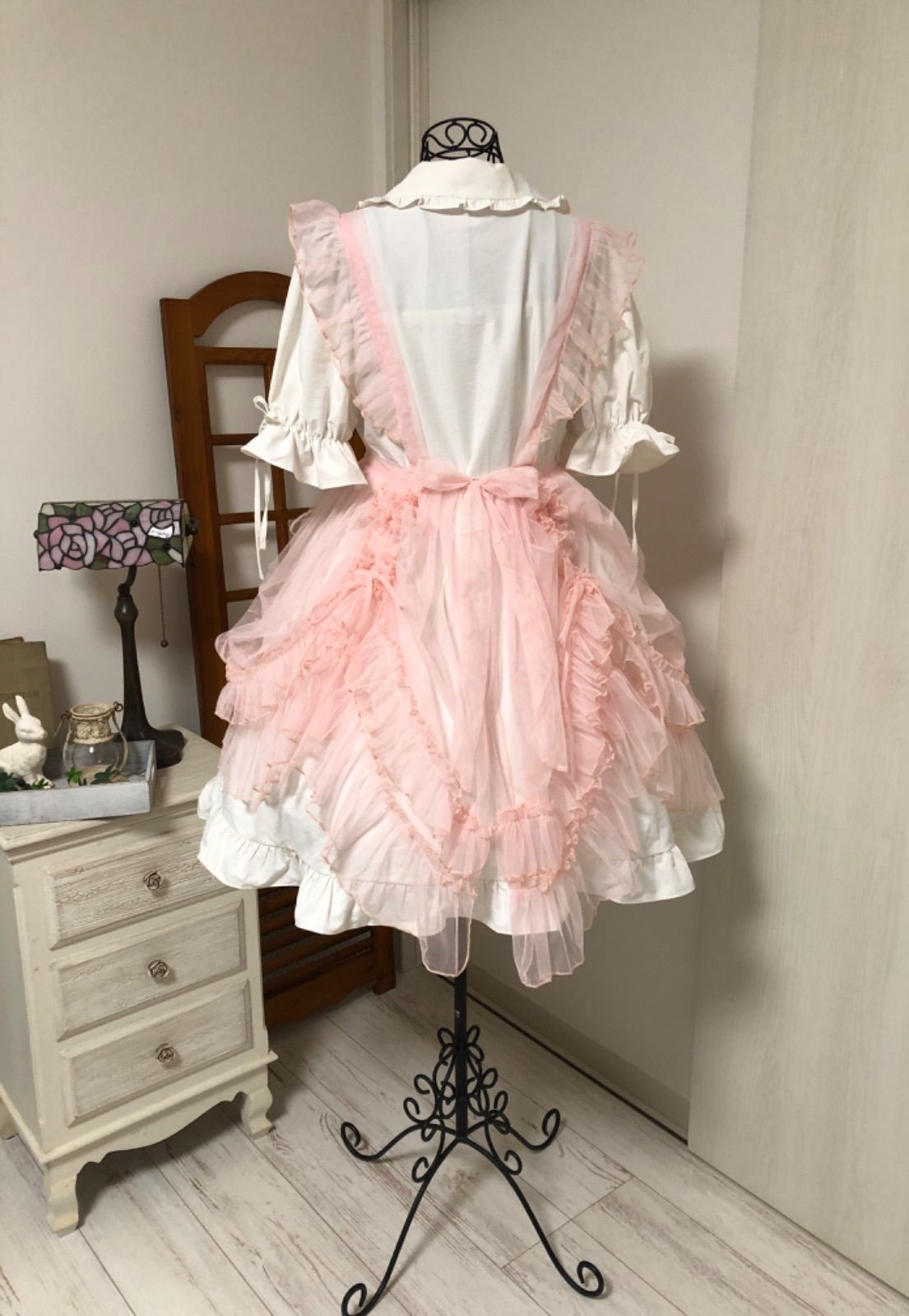 3Wayフリルエプロン オーバースカート