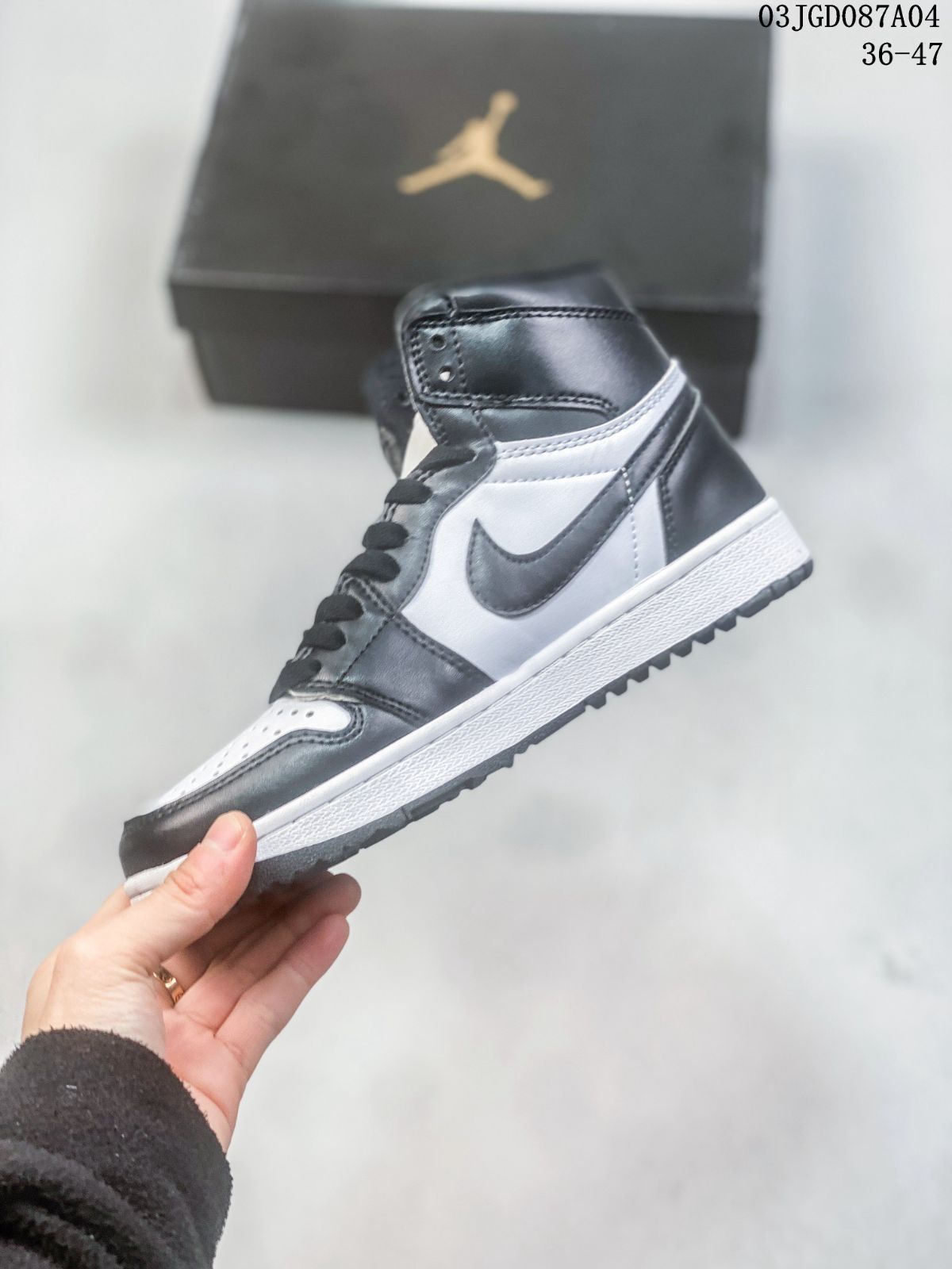 NIKE AIR JORDAN 1 HIGH GOLF white/black dq0660-101 ゴルフシューズ AJ1 ハイカット スパイクレス ブラック ホワイト パンダ