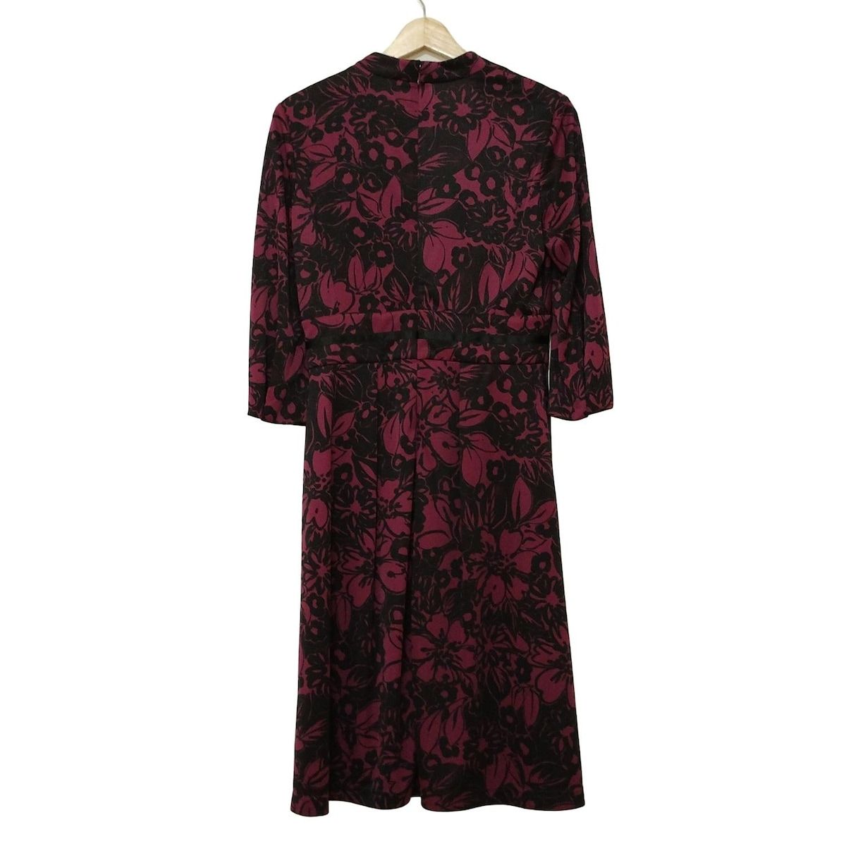 極美品【レリアン】ワンピース　七分袖　9サイズ Leilian(レリアン) ワンピース サイズ9 M レディース美品