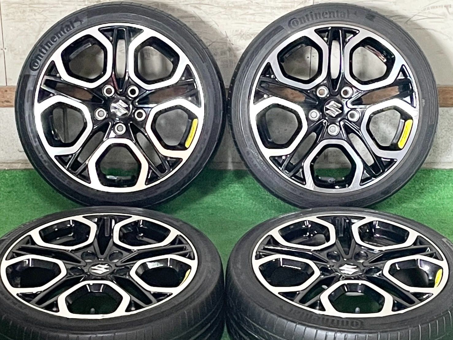 即決品 スズキ スイフト スポーツ 純正 17in 6.5J 50 PCD100 コンチネンタル CSC5 195|45R17 4本 SUZUKI ２０１９年 交換用