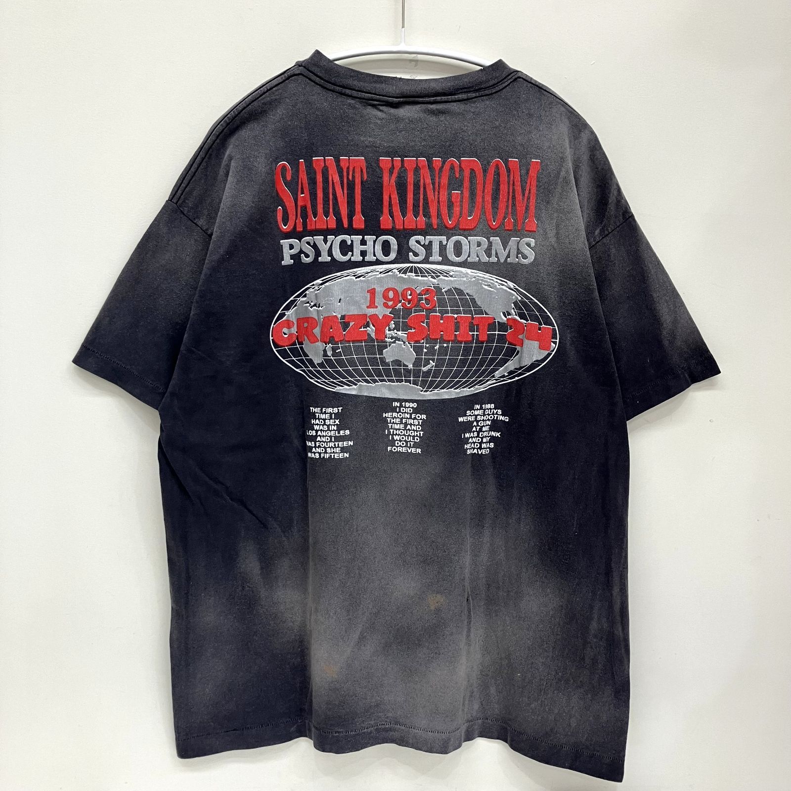 未使用】セントマイケル SAINT MICHAEL × ラストマン LASTMAN プリントT 古着 Tシャツ Lサイズ 日本製 vintage加工  SM-YS8-0000-C45 - メルカリ