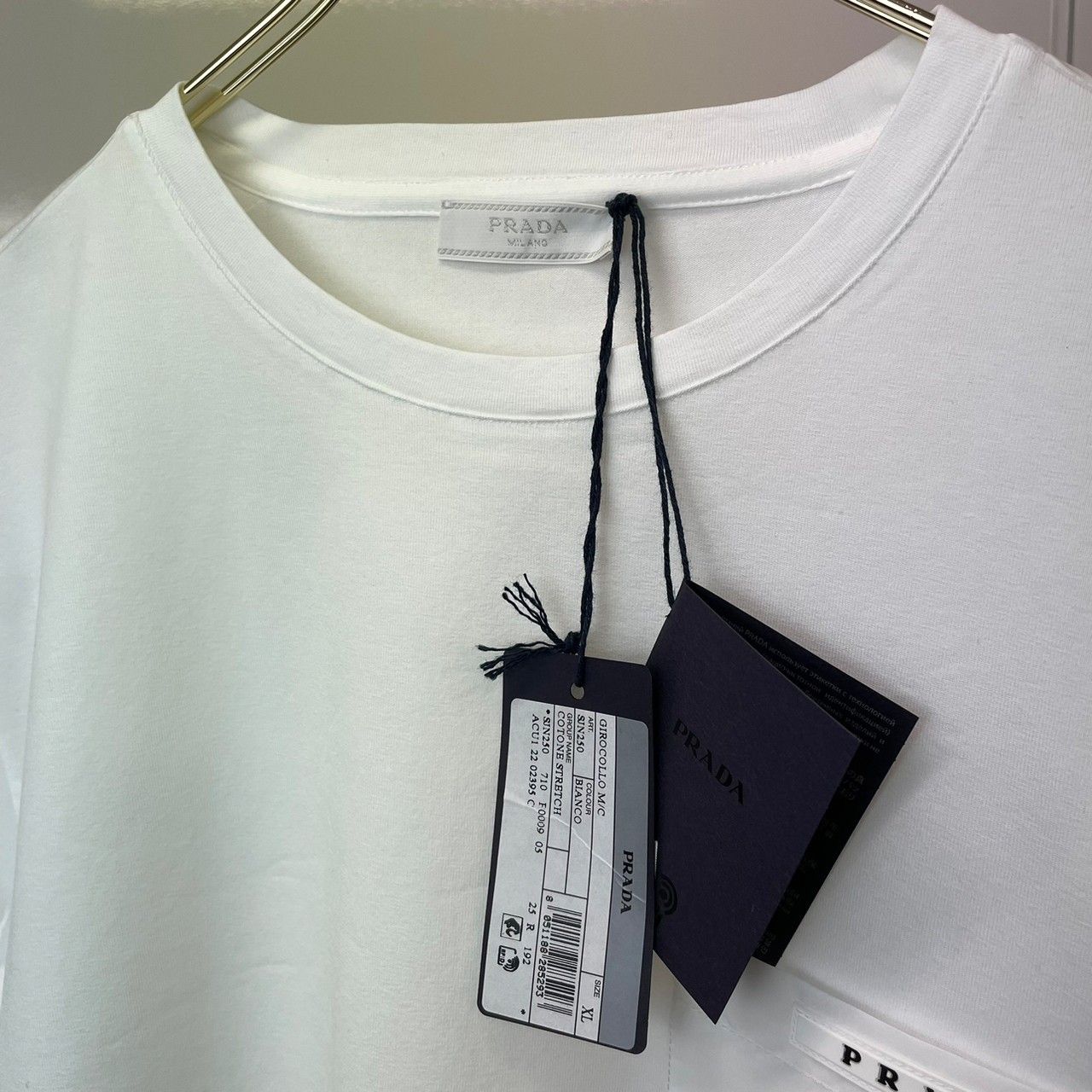 新品未使用 PRADA プラダ ロゴ Tシャツ ホワイト XLサイズ メンズ - T