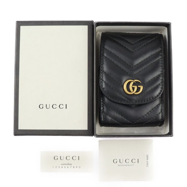美品GUCCI グッチ マーモント GG ロゴシガレットケース 476431 【公式