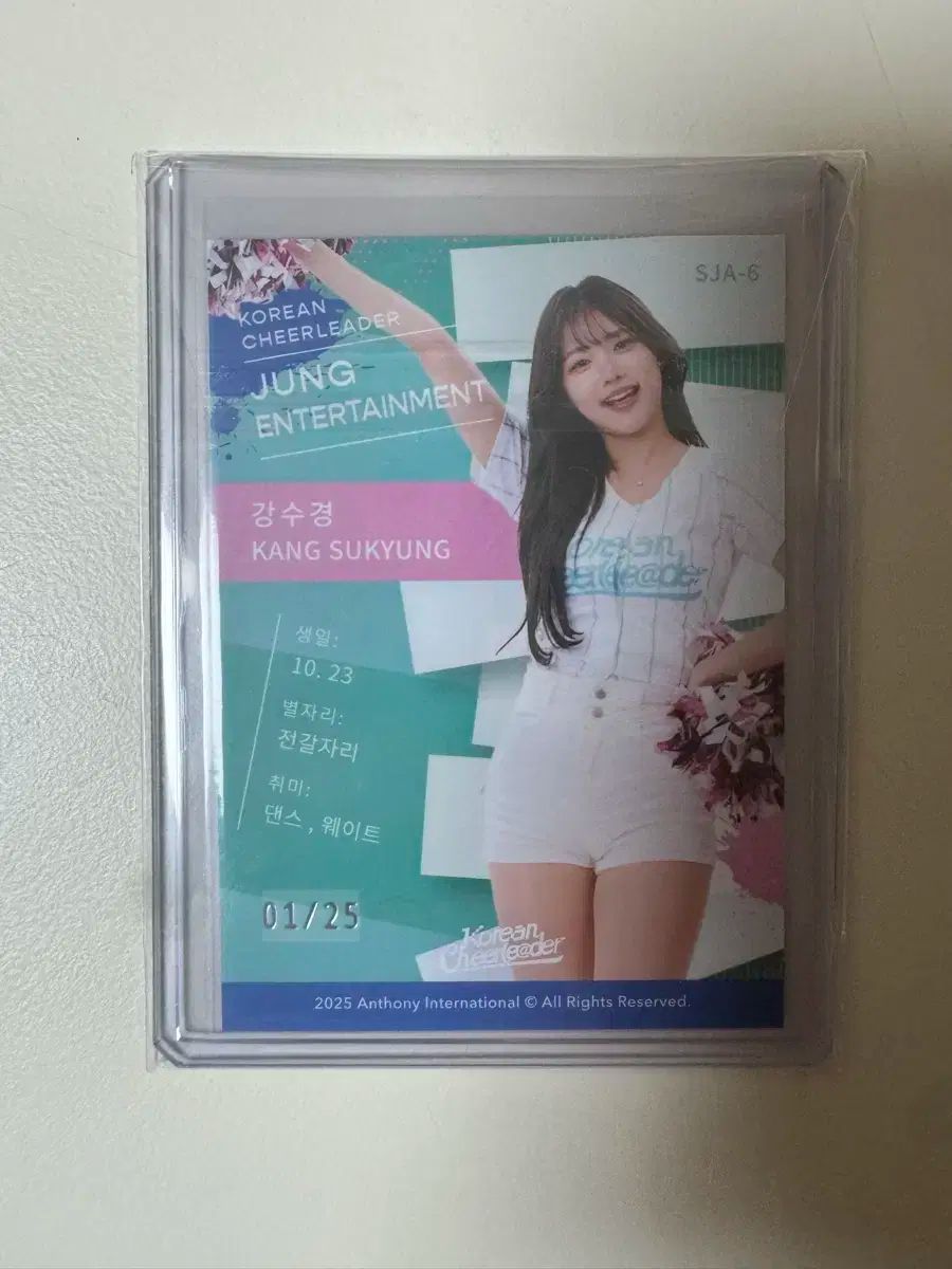 チアリーダー スイミングゴーグル ミニフォト サイン カード