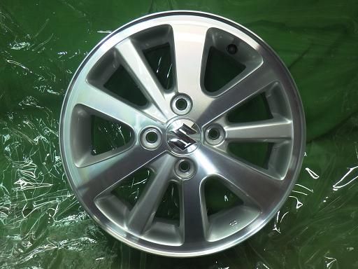 スズキ　エブリィワゴン　ＤＡ１７Ｗ　純正１４インチアルミホイール中古４本 送料込み！スズキ エブリイ DA17W 美品 中古 純正 アルミホイール4本