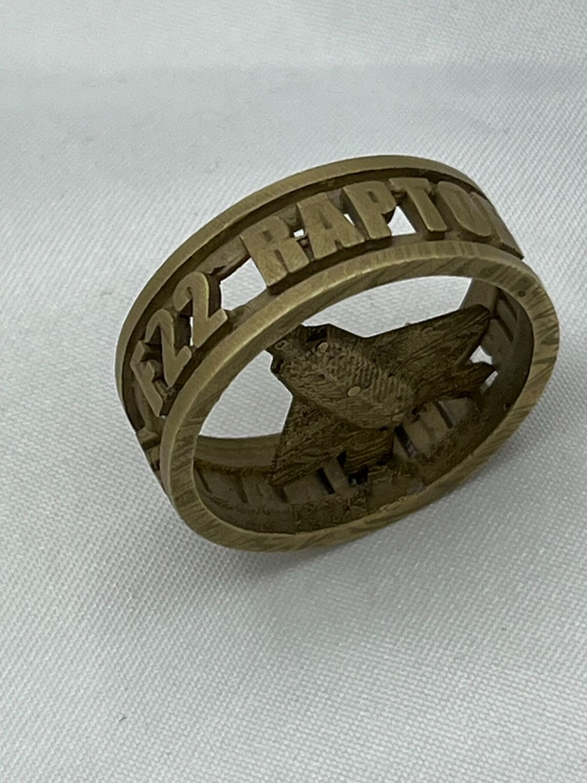 注文 BRASS製オーダーメイドリング＋飛行機アクセサリーF14・F15・F22