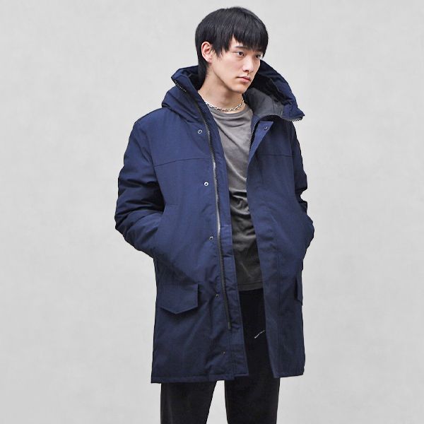 カナダグース CANADA GOOSE LANGFORD PARKA ラングフォードパーカー フード付 ダウンジャケット アウター ブルゾン  アトランティックネイビー [メンズ] 2052M 63 A.NAVY - メルカリ