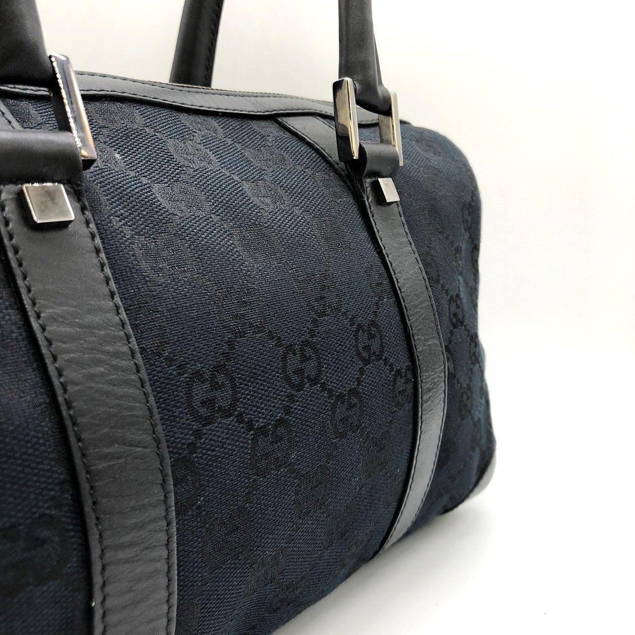 【良品！✨】GUCCI グッチ ハンドバッグ リボン ミニボストン ブラック GUCCI グッチ 0000851 GGキャンバス ハンドバッグ ミニボストン
