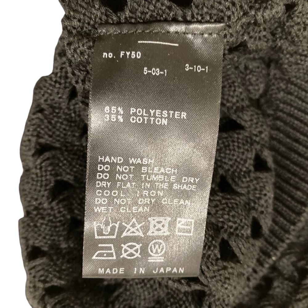 未使用 23SS SLOBE IENA スローブイエナ メッシュ スキッパーニット サイズF ブラック レディース 古着 中古 未使用 23SS SLOBE IENA スローブイエナ メッシュ スキッパー