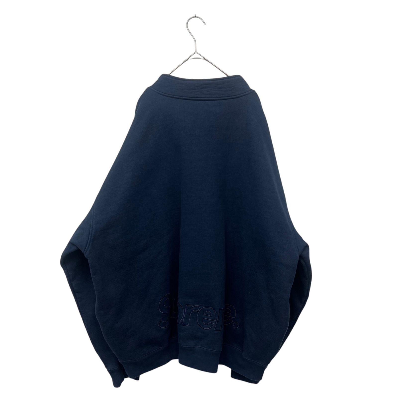 Supreme 22AW Washed Half Zip Pullover XLサイズ ネイビー